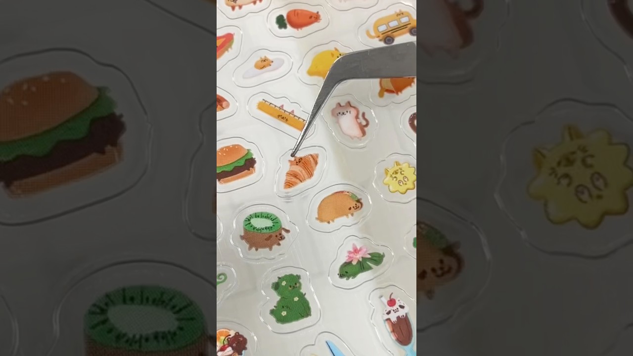 The smallest stickers in the world #sticker #tiny