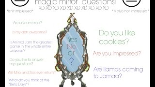 Animal Jam-Asking the magic mirror random questions.