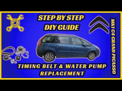 Citroën C4 Grand Picasso Mk1 | Zahnriemen- und Wasserpumpenwechsel (Schritt-für-Schritt-Anleitung...