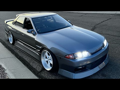 The R32 Nissan Skyline is COMPLETE! New BC Racing coilover install!