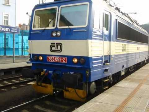 Příjezd+hlášení o příjezdu+odjezd vlaku R 440 Excelsior - Ústí nad Labem hlavní nádraží