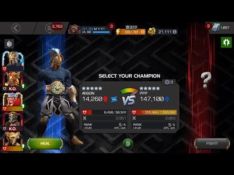 Aegon vs Ex. Vision Labyrinth of Legends | Marvel Contest of Champions