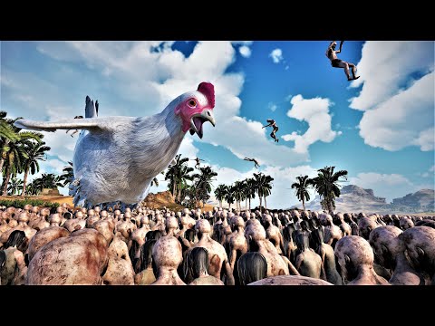 GIANT CHICKEN vs 2,000,000 ZOMBIES! - Ultimate Epic Battle Simulator 2 | UEBS 2