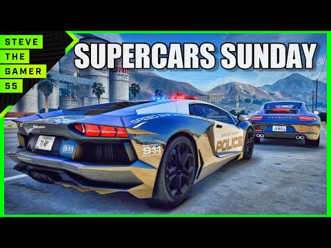 GTA 5 Mod Supercars Sunday Patrol| GTA 5 Lspdfr Mod| 4K