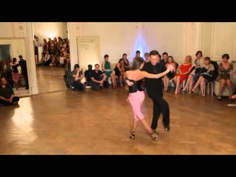  Stella Missé  and  Vladimir Khorev  are  dancing  at  Tangomania  in  2014