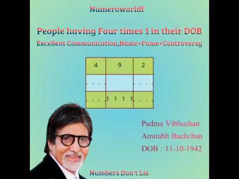 Numerology@Ppunit Ddesai@Magic of Numbers @ Number 1 four times in your chart