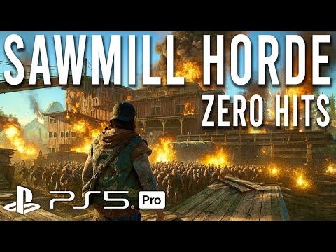 Days Gone Remastered Sawmill Horde No Hit Run | PS5 Pro | Freaker Horde Gameplay