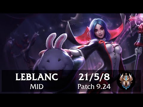 LeBlanc Mid vs Yasuo | Pinoy Challenger Replay Preseason Patch 9.24