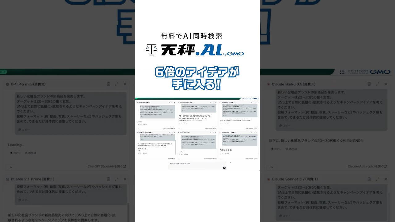 6つのAIで6倍の成果