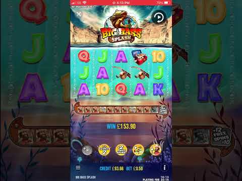 Big Bass Splash 50p bonus Big Win