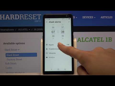 Cómo poner una alarma en Alcatel 1B - activar despertador