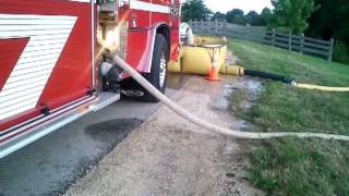 preview picture of video 'Cedarburg Fire Department testing TurboDraft Water Supply Eductor_2'