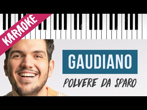 Gaudiano | Polvere Da Sparo | SANREMO 2021 // Piano Karaoke con Testo