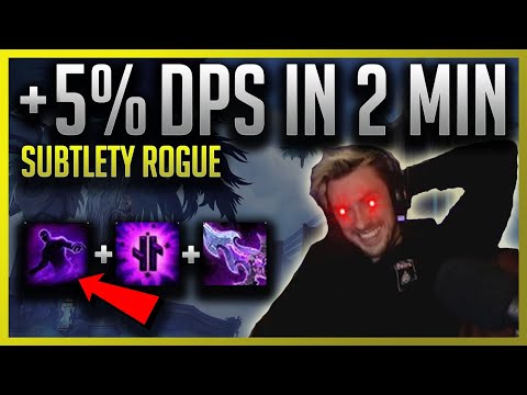 EASIEST DPS GAIN IN 2 MINUTES!!! Shadowlands Subtlely Rogue Gear Swap (Deathly Shadows)