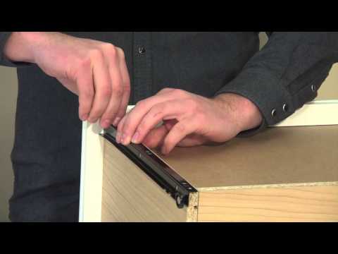 Nexera Support: Install a Metal Slide on a Drawer Side Panel