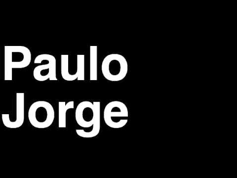How to Pronounce Paulo Jorge APOEL FC Football Futbol Goal Penalty Kick Yellow Red Card Injury
