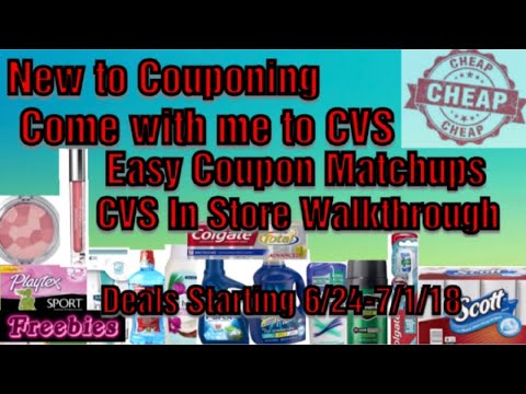 Come with me to CVS. CVS In Store Walkthrough Easy Coupon Matchups for Deals 6/24-7/1/18~Easy Deals Video