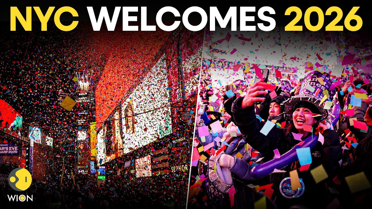 New Year 2026 LIVE: Thousands in New York Ring in 2026 as Times Square Ball Drops | 2026 | WION