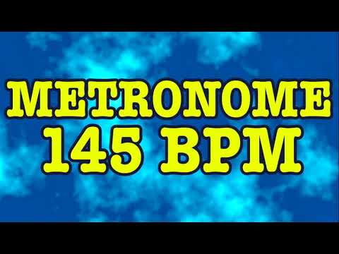 145 BPM Metronome - 10 Minute Metronome - 145BPM Click Track - 10 Minute Timer - Metrónomo 145
