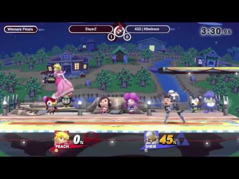 SoS12 - SlayerZ (Peach) vs 4GG K9sbruce (Sheik, Ness) - Smash Wii U WF