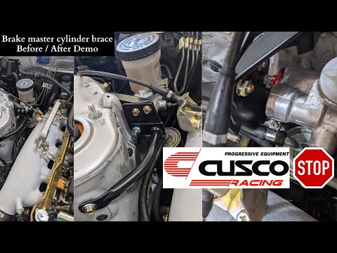 Cusco Brake Master cylinder brace before and after difference is crazy