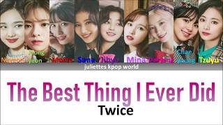 Twice-The Best Thing I Ever Did Japanese ver. (color coded kan/rom/eng lyrics)