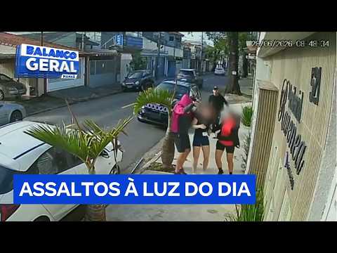 Bandidos em carro de luxo assaltam mulheres em Santo André, na Grande São Paulo