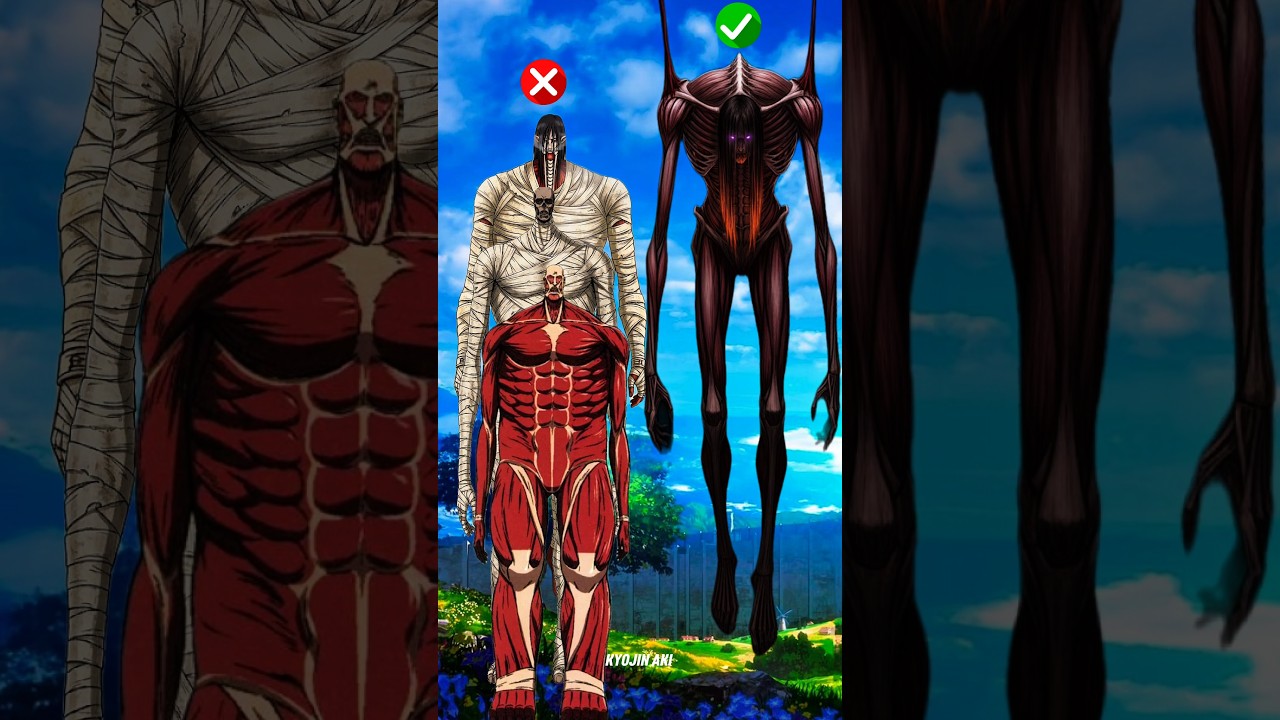 Chance of AOT Titans Deafening Mummy Armin Colossal & berthold Colossal & Eren Colossal Titan
