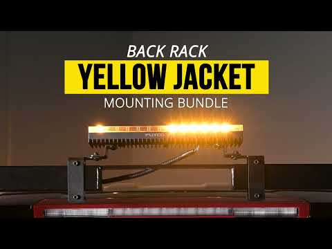 Putco Yellow Jacket LED Rooftop Strobe Light Bar with BackRack Mount!! #BackRack #FleetLighting