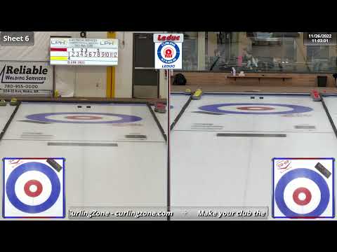 Broderson/Kleibrink vs. Wiens/Nowell - Draw 3 - Curling Stadium Alberta Curling Series Doubles