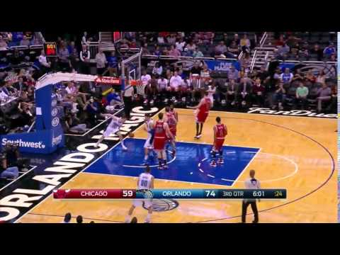 Mario Hezonja Cutting Dunk vs Chicago Bulls 02.03.2016