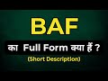 BAF Full Form Important Full Form Full Form Of BAF BAF Full Form Kya Hai