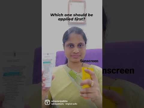 moisturizer or sunscreen, which comes first?