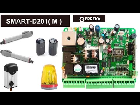 ERREKA SMART-D201(M) Control Panel | Quick Wiring & Setup Guide for Automatic Swing Doors Openers