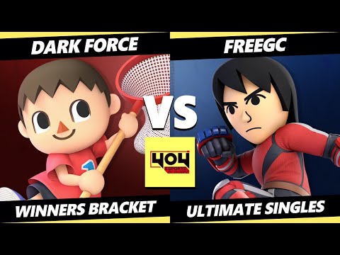 4o4 Weekly 22 - Dark Force (Villager) Vs. FreeGC (Mii Brawler) Smash Ultimate - SSBU