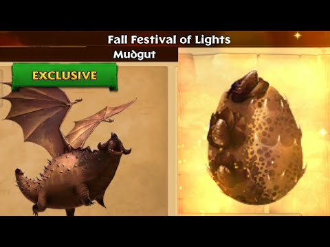 FALL FESTIVAL DRAGON "MUDGUT" UNLOCKED - Dragons:Rise of Berk