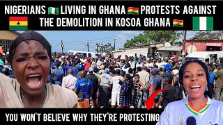 Nigerians 🇳🇬 Living In Ghana 🇬🇭 protests Against The Demolition In Kosoa Ghana 🇬🇭 