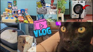 VLOG COMPRINHAS DE SUPERMERCADO - PANETONE NA MÁQUINA DE PÃO E MAIS