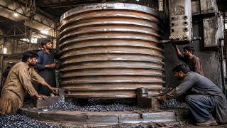 🔥 Massive Red Hot Steel Ring Forging Process | Incredible Factory Work