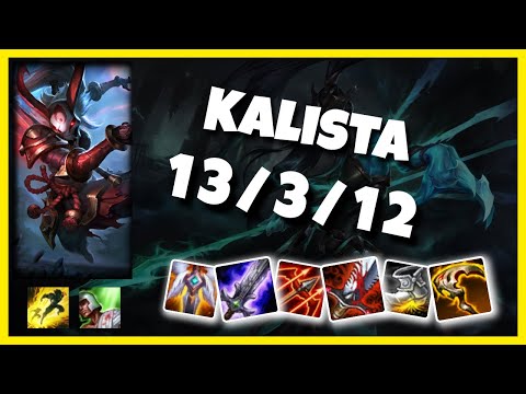Korean Challenger Kalista Bot (13/3/12) Gameplay Replay - Patch 10.16