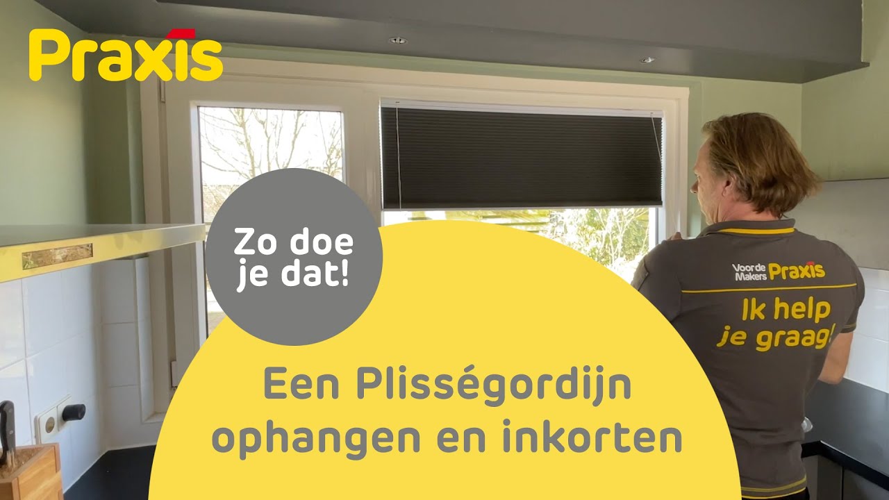 Hoe hang je een plisségordijn op?