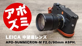 ライカ アポズミクロン９０ｍｍ「LEICA APO-SUMMICRON-M f2.0/90mm ASPH. (11884)」しっかり撮れる中望遠レンズ