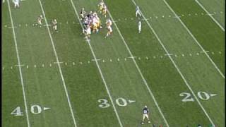 Notre Dame caught USC sleeping on this play, lining up one receiver all the way to the right of the line of scrimmage. 

