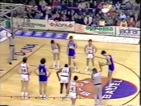 Drazen Petrovic 47 points Cibona - Simac 111-95