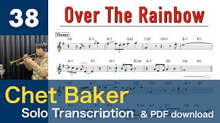 Over The Rainbow [1962] (Chet Baker) Solo Transcription #38