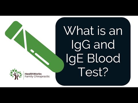 What is an IgG and IgE blood test?