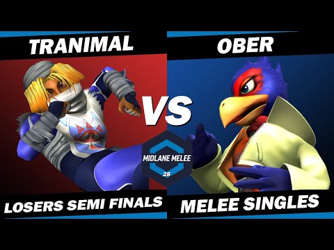 Tranimal vs Ober - Losers Semi Finals | Midlane Melee 28