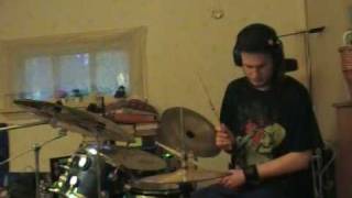 Strapping Young Lad - Force Fed drum cover.