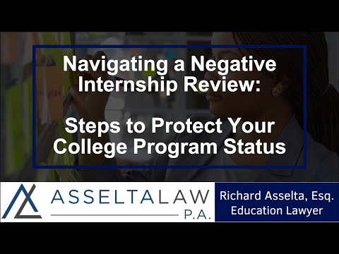 Navigating a Negative Internship Review: Steps to Protect Your College Program Status