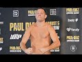 Nate Diaz STRIPS DOWN! makes weight ahead of Jake Paul fight & throws kick at towel guys!